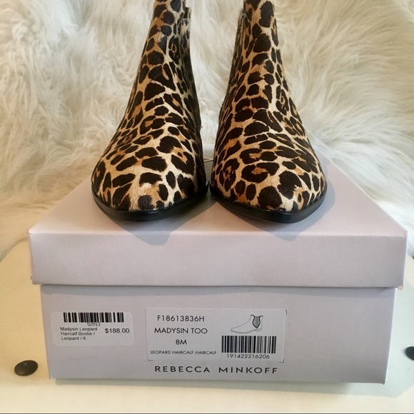 SOLD 🆕 Rebecca Minkoff Madysin Too Leopard Bootie - Picture 5 of 7